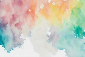 abstrait coloré aquarelle arrière-plan, très magnifique arc en ciel texture photo
