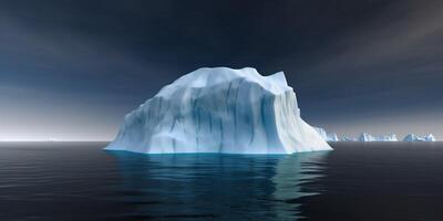 iceberg dans le océan ai généré photo