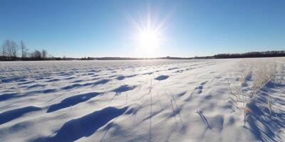 neige couvert paysages et montagnes dans Contexte ai généré photo