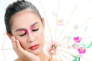 asiatique femme mode maquillage photo