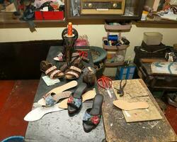 chaussure fabricants cordonnier espace de travail photo