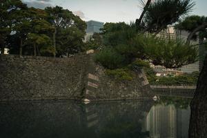 Château d'Edo à Tokyo, Japon en hiver photo