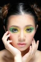 asiatique femme mode maquillage photo