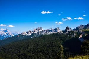 Pics des dolomites de Cortina d'Ampezzo à Belluno, Vénétie, Italie