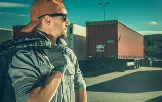 profession un camion chauffeur photo