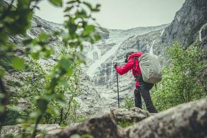 haute Montagne promeneur photo