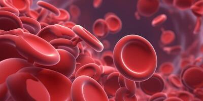 rouge du sang cellules érythrocytes ai généré photo