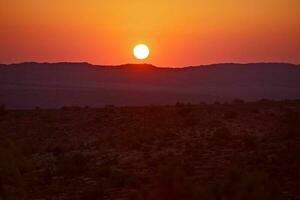 Utah désert le coucher du soleil photo