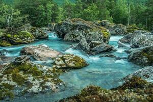 scénique glacial rocheux rivière photo