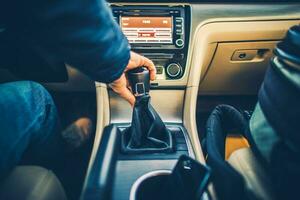 le chauffeur et le sien voiture photo