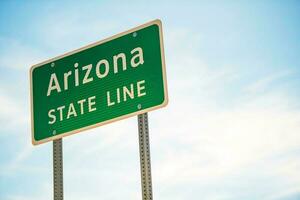 Arizona Etat ligne route signe photo