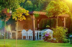 Extérieur jardin un barbecue zone photo