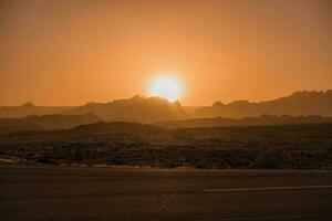 Utah région sauvage le coucher du soleil photo