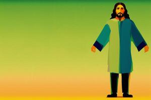 un illustration de Jésus Christ. périple avec Jésus, le Sauveur. génératif ai photo