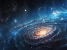 nuit ciel univers rempli avec étoiles et nébuleuse galaxie abstrait cosmos Contexte. photo