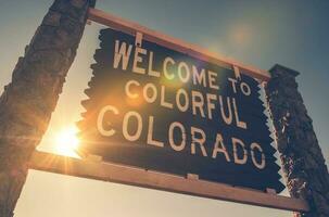 Bienvenue dans Colorado signe photo