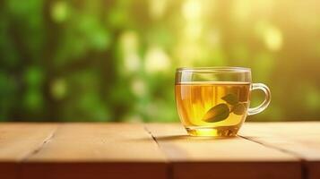 verre tasse de thé. illustration ai génératif photo