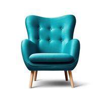 moderne vif fauteuil isolé. illustration ai génératif photo