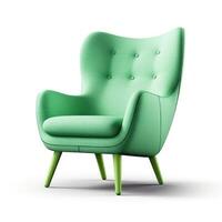 moderne vif fauteuil isolé. illustration ai génératif photo