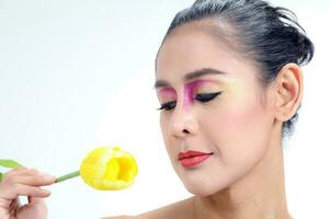 asiatique femme mode maquillage photo