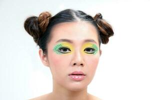 asiatique femme mode maquillage photo