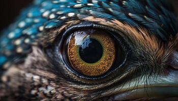 Aigle hibou en regardant, beauté dans la nature portrait généré par ai photo