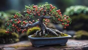biologique plante croissance dans poterie, beauté dans la nature petit détails généré par ai photo