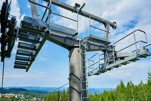 mécanisme de ouvert câble voitures ascenseur, Karpacz, Pologne photo