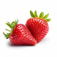 des fraises isolé. illustration ai génératif photo