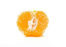 shogun des oranges fruit sur une blanc Contexte photo