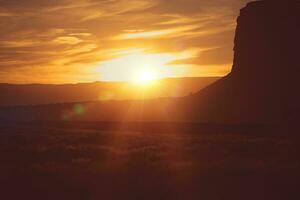 scénique Arizona désert le coucher du soleil photo