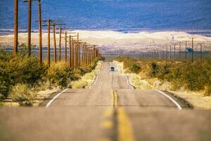 Californie désert route voyage photo