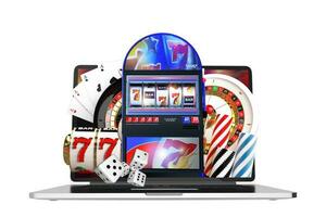en ligne casino Jeux à venir en dehors de une portable afficher conceptuel photo