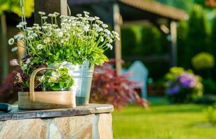 jardin décoration éléments photo