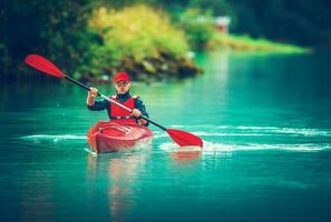 glacial Lac kayak voyage photo