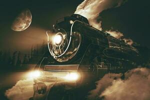 excès de vitesse vapeur locomotive photo