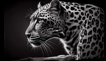 Pointé jaguar regarde majestueux beauté dans la nature ,génératif ai photo