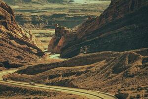 scénique Utah entre États 70 Autoroute photo