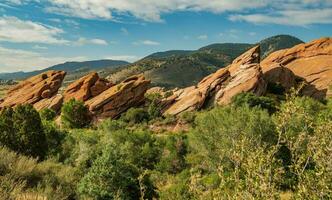 Colorado de face intervalle rouge rochers formation photo