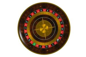 isolé 3d roulette roue photo