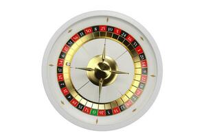 blanc classique Vegas style roulette roue illustration photo