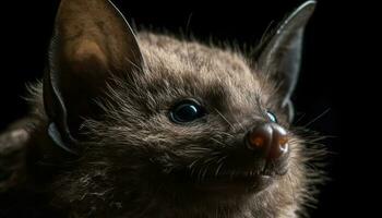 sauvage chauve souris visage animal personnage généré par ai photo