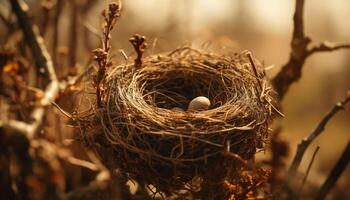 Nouveau la vie éclosion, fragile beauté dans la nature généré par ai photo