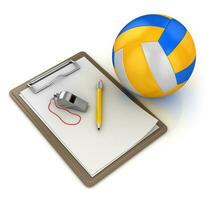 bloc-notes avec volley-ball photo