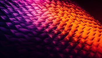abstrait géométrique formes dans vibrant couleurs éclairer espace généré par ai photo