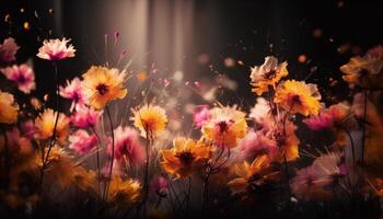 vibrant Marguerite bouquet fête été beauté dans la nature généré par ai photo