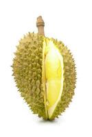 fruit de durian sur fond blanc photo