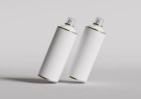 vaporisateur pouvez bouteille blanc Couleur et réaliste texture photo
