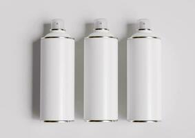 vaporisateur pouvez bouteille blanc Couleur et réaliste texture photo