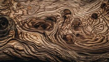 en bois arbre les troncs créer rustique dessus de la table décor généré par ai photo
